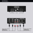 A967 Stereo Amplifier Passive Active Speaker Dual Channel Audio Volume Controller,Black with 3 Button