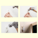 20pcs Plastic Hard Wall Picture Hook Frame Photos Mirror Hanging White