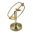 Metal Rotating Hourglass Sand Timer, 15-Minutes for Game, Cooking, Excercise