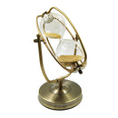 Metal Rotating Hourglass Sand Timer, 15-Minutes for Game, Cooking, Excercise