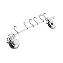 Suction Hanging Rail for Kitchen Utensils Wall Mounted Rack Storage Hooks