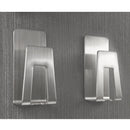 1 piece Household Stainless Steel Wall Mount Self-adhesive Toothbrush Holder 8x4cm