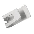 1 piece Household Stainless Steel Wall Mount Self-adhesive Toothbrush Holder 8x4cm