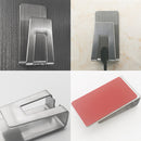 1 piece Household Stainless Steel Wall Mount Self-adhesive Toothbrush Holder 8x4cm
