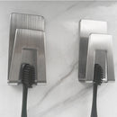 1 piece Household Stainless Steel Wall Mount Self-adhesive Toothbrush Holder 8x4cm