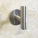 Round Bathroom Towel Hooks Rack Wall Mount Single Robe Hat Hanger 5x5.5cm