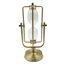 Metal Hourglass Sand Timer Clock Glass Retro Style Home Desk Decor 15 Mins