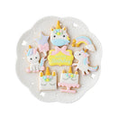 Set of 8 Baking Tool Unicorn Cake Mould Chocolate Handcraft Fondant Decor,,Reusable,Nonstick,Muffin Pans,for Wedding Christmas Gift