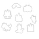 Set of 8 Baking Tool Unicorn Cake Mould Chocolate Handcraft Fondant Decor,,Reusable,Nonstick,Muffin Pans,for Wedding Christmas Gift