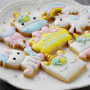 Set of 8 Baking Tool Unicorn Cake Mould Chocolate Handcraft Fondant Decor,,Reusable,Nonstick,Muffin Pans,for Wedding Christmas Gift