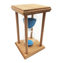 20 min Sand Clock Hourglass Wooden Timer Kitchen Yoga Kid Blue,Desk Coffee Table Christmas Birthday Present