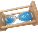 20 min Sand Clock Hourglass Wooden Timer Kitchen Yoga Kid Blue,Desk Coffee Table Christmas Birthday Present