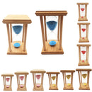 20 min Sand Clock Hourglass Wooden Timer Kitchen Yoga Kid Blue,Desk Coffee Table Christmas Birthday Present