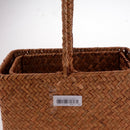 2x Rattan Woven Storage Basket Sundries Food Container Organizer Rectangle