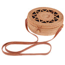 Women's Bohemia Rattan Bag Woven Round Crossbody Handbag Summer Beach Bags