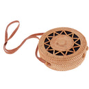 Women's Bohemia Rattan Bag Woven Round Crossbody Handbag Summer Beach Bags