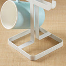 6 Cup Holder Tea Coffee Mug Tree Stand Kitchen Storage Rack Organizer Pin