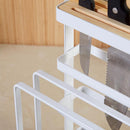 Iron Cutting Board Holder Pan Stand Pot Rest Rack Kitchen Organizer