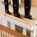 Iron Cutting Board Holder Pan Stand Pot Rest Rack Kitchen Organizer