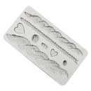 Twist Silicone Onlays Fondant Cake Border Mold Lace Baking Cake Decoration