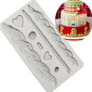 Twist Silicone Onlays Fondant Cake Border Mold Lace Baking Cake Decoration