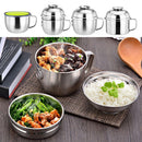 Instant Noodles Bowls Food Rice Soup Container Cup Lid Bowl Stainless Steel