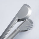 Stainless Steel Utility Kitchen Tongs Salad BBQ Meat Grill Tongs 24x5cm