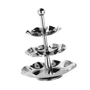 3 Tier Cake Stand and Fruit Plate, Stainless Steel Stand for Cakes Desserts Fruits Candy Buffet Stand for Wedding &Home&Party Serving Platter