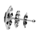 3 Tier Cake Stand and Fruit Plate, Stainless Steel Stand for Cakes Desserts Fruits Candy Buffet Stand for Wedding &Home&Party Serving Platter