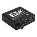 New 3.5mm Digital To Analog Audio Converter Jack RCA Coaxial Optical Cable