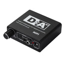 New 3.5mm Digital To Analog Audio Converter Jack RCA Coaxial Optical Cable