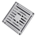 Stainless Steel Floor Drain Square Bathroom Wet Room Shower Trap for 50~75mm