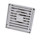 Stainless Steel Floor Drain Square Bathroom Wet Room Shower Trap for 50~75mm