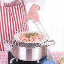 Folding Kitchen Cooking Iron Claw Clip Hook Bowl Dish Plate Gripper Clamp for Hot Kitchenware, Instant Pots Crockery Holder Clamp