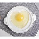 NEW Microwave Oven Heart Egg Mould Pancake Mold Dish Egg Poacher Steamer, Hard&Soft Maker, BPA Free, Dishwasher Safe, Non Stick, Home Kitchen Trays & Molds