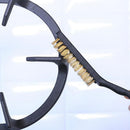 Kitchen Cleaning Brushes Brass Steel Wire Nylon Brush Gas Cooker Cleaner for Cleaning Dust,Oil,Welding Slag and Rust