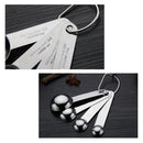 Measuring Spoons Stainless Steel Kitchen Cooking Baking Spoons 1.25ml-15ml
