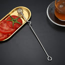 Stainless Steel Honey Dipper Spoon Stirring Cream Egg Beater Hand Mixer