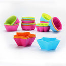 36 Pieces Silicone Muffin Cake Pop Mold Pudding Jelly Moulds Baking Tool