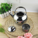 Stainless Steel Teapot Kettle Coffee Pot With Tea Leaf Strainer Infuser 1.6L