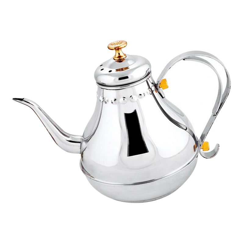 1.2L Stainless Steel Pour Over Drip Coffee Tea Pot Kettle Kitchen Restaurant