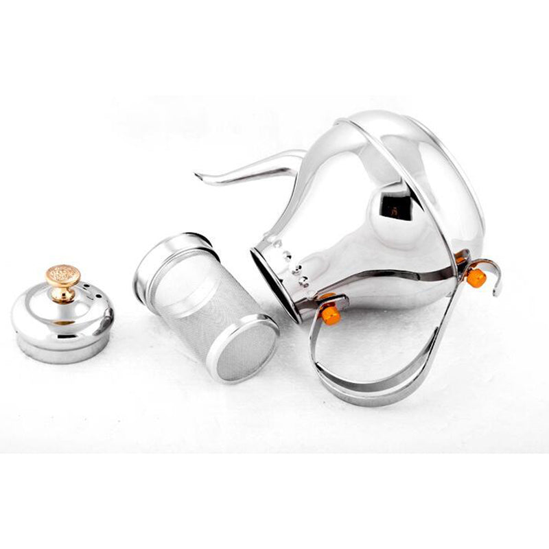 1.2L Stainless Steel Pour Over Drip Coffee Tea Pot Kettle Kitchen Restaurant