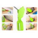 Stainless Steel Fish Scale Cleaner Skin Scraper Brush Shaver Remover Descaler Skinner Scaler Fishing Tools