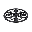 Cast Iron Plant Pot Stand Tablemat Pan Pot Mat Kitchen Patios Black 21cm