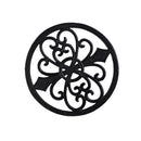 Cast Iron Plant Pot Stand Tablemat Pan Pot Mat Kitchen Patios Black 21cm