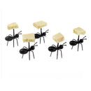 12Pcs Cute Mini Ant Fruit Fork Plastic Kitchen Forks Food Pick For Bar Party