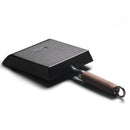 Non-stick Cast Iron Rectangle Induction Pancake Oven Safe Frying Pan,Black