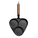 Cast Iron Kitchen 3 Cup Frying Egg Pot Fryer Mold Cooking Pan Cookware