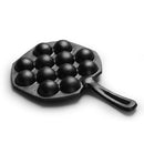 Cast Iron Takoyaki Octopus Balls Pan 12 Molds Kitchen BBQ Non-stick Cookware