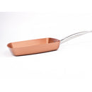 Kitchen 24cm Non-Stick Aluminum Alloy Square Frying Pan Grill Griddle Pan